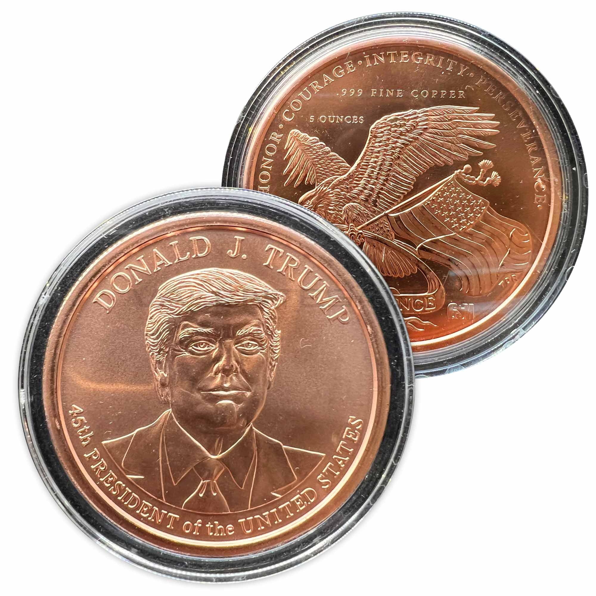 Donald J. Trump 記念メダル 3枚セット純銅99.99 Amazon.com : Generic 5 oz Copper President Trump round medal